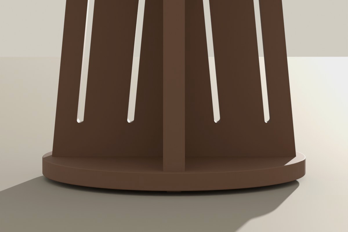 Light through the slots of No. 001. Render.